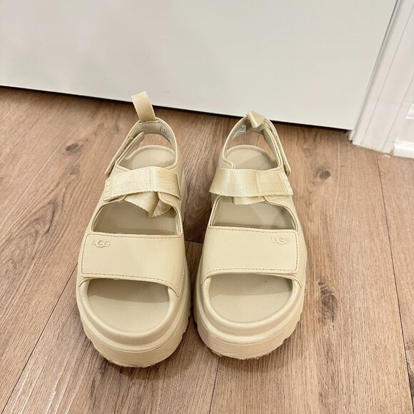 UGG Goldenglow Slingback Sandal (Women) in Sea Salt Size US 8 - Picture 4 of 9